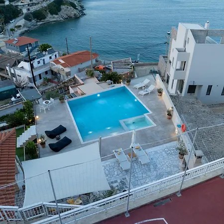 Amazing View Aliki With Infinity Pool & * Λυγαριά